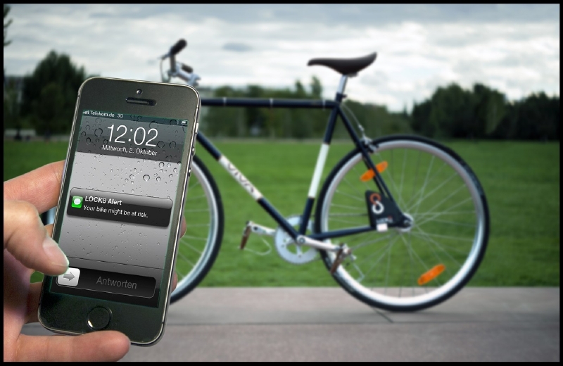 Zámek na kolo odemykáte a zamykáte smartphonem. Zámek na kolo odemykáte a zamykáte smartphonem.