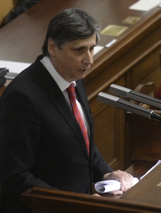 Ministr financí v demisi Jan Fischer.