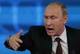 Putin na tiskové konferenci mimo jiné uvedl, že chce chránit "tradiční morální hodnoty".