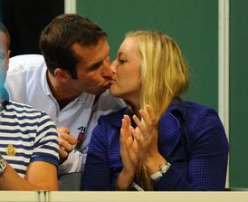 Radek Štěpánek s Petrou Kvitovou.
