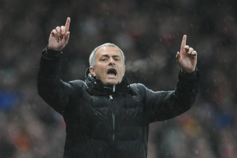 Kouč Chelsea José Mourinho.