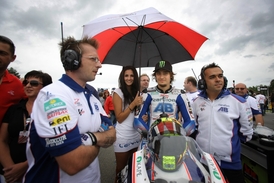 Motocyklový závodník Karel Abraham.
