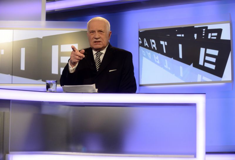 Bývalý prezident Václav Klaus byl hostem speciálního vydání pořadu Partie.