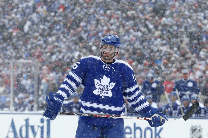 Zápas Winter Classic doprovázelo husté sněžení.