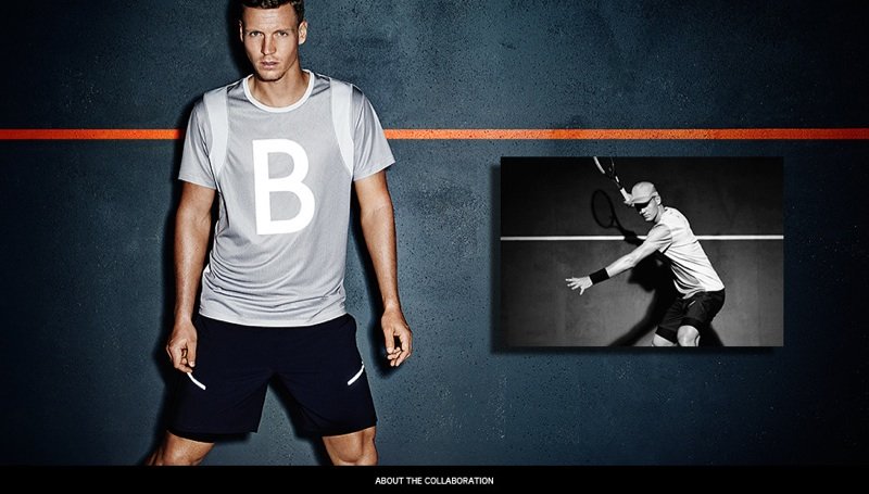 Tomáš Berdych v oblečení H&M hrál celou sezónu.