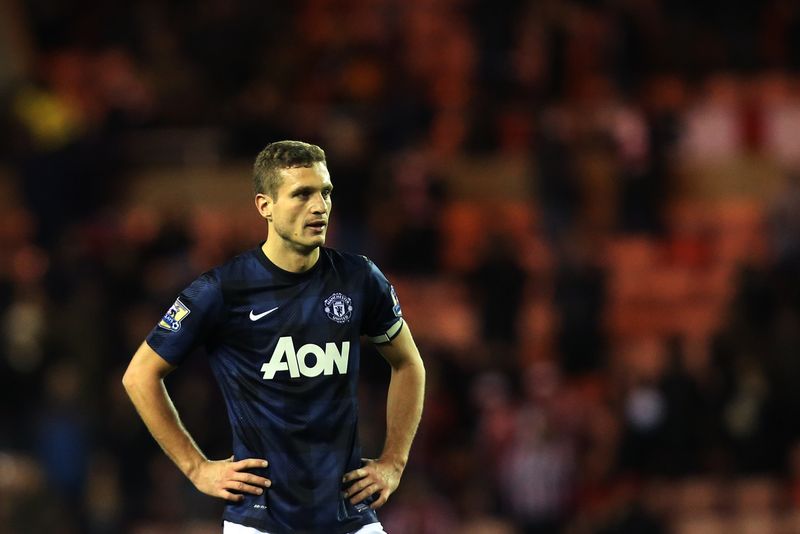 Kapitán United Nemanja Vidič.