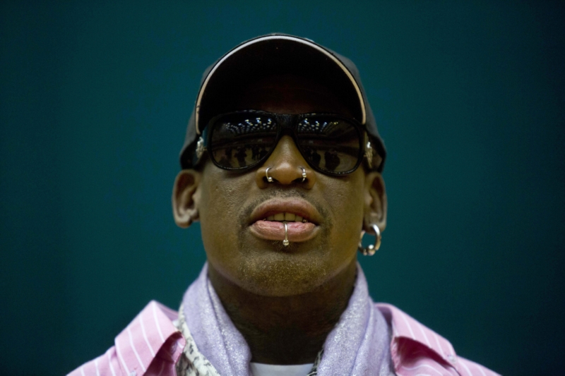 Basketbalista Dennis Rodman.