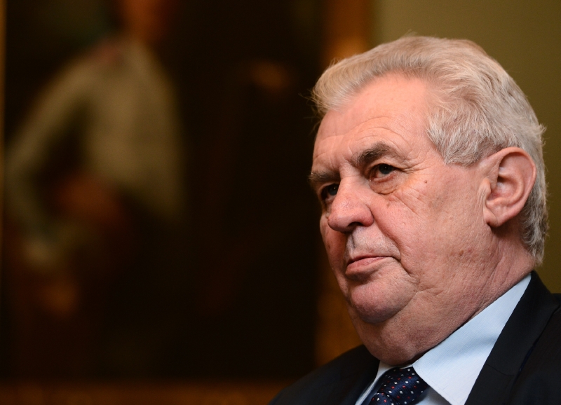 Prezident Miloš Zeman.