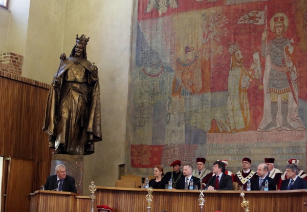 Jmenování profesorů.