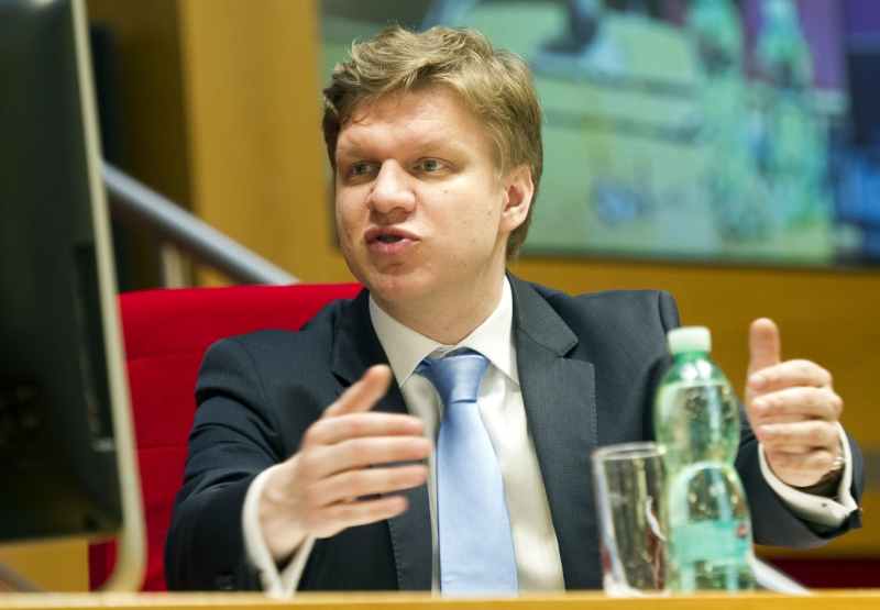 Primátor Tomáš Hudeček. Primátor Tomáš Hudeček.