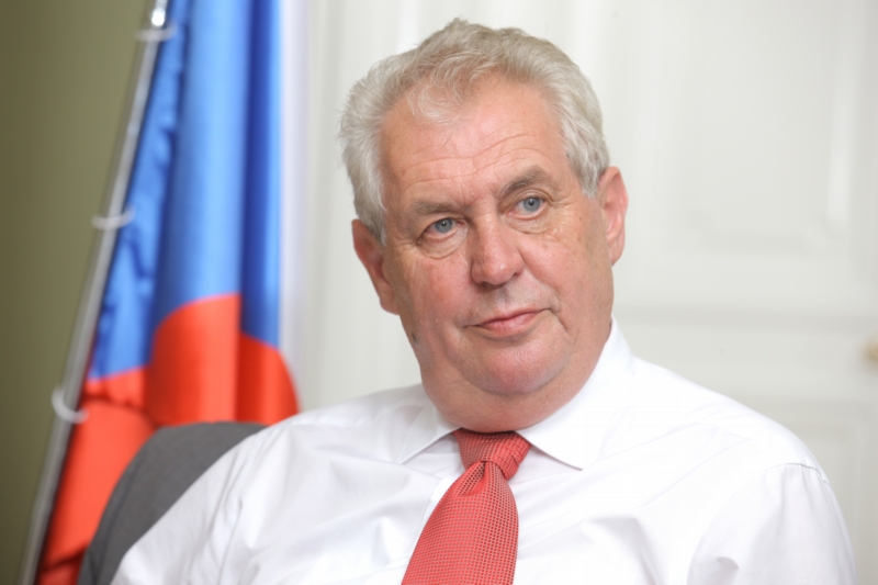 Prezident Miloš Zeman.
