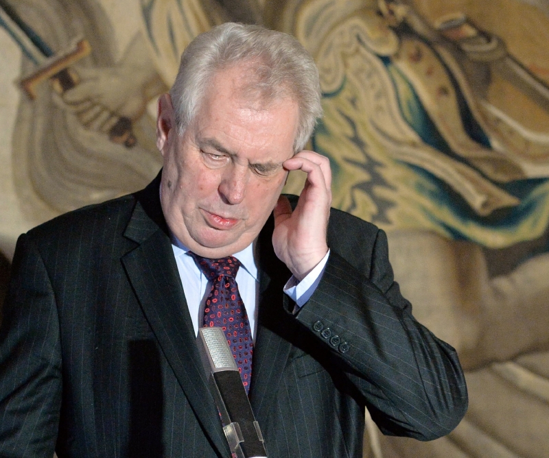 Prezident Miloš Zeman.