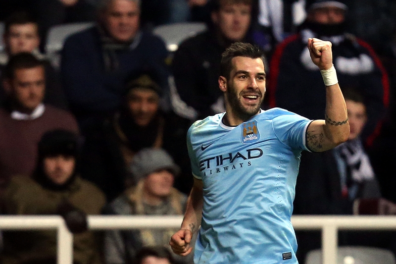 Fotbalista City Alvaro Negredo.