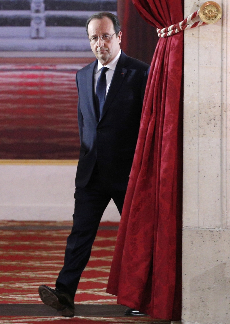 Francouzský prezident François Hollande. Francouzský prezident François Hollande.