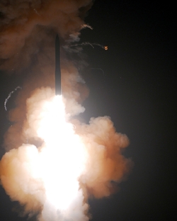 Start rakety Minuteman III.