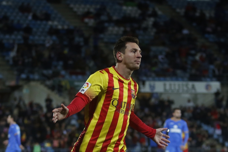 Lionel Messi se raduje z gólu.