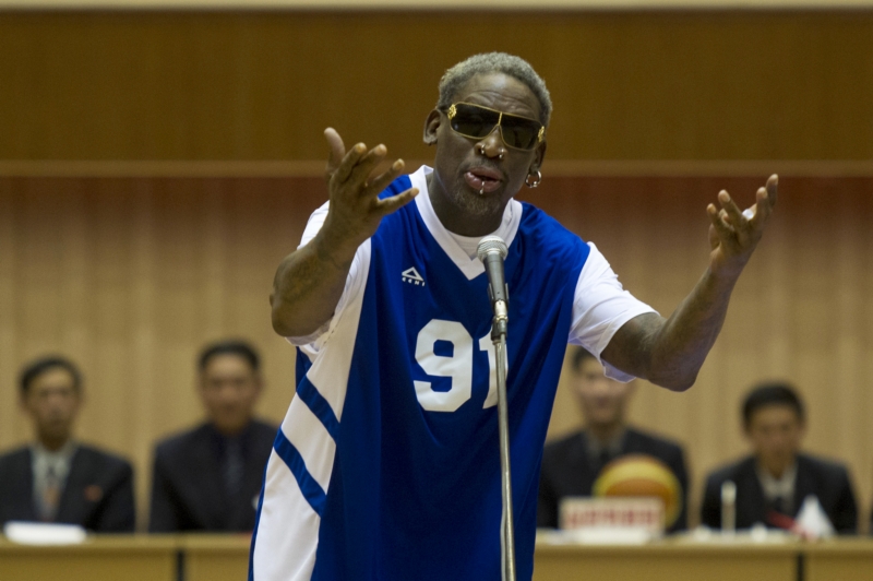 Bývalý basketbalista Dennis Rodman.