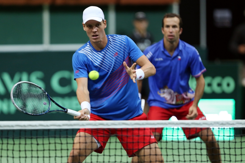Tomáš Berdych s Radkem Štěpánkem poslední dva Davis Cupy vyhráli.
