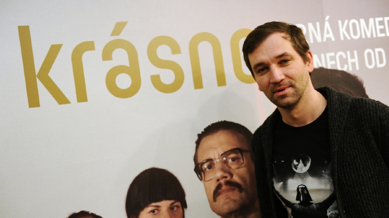 Ondřej Sokol na novinářské projekci k filmu Krásno. Ondřej Sokol na novinářské projekci k filmu Krásno.