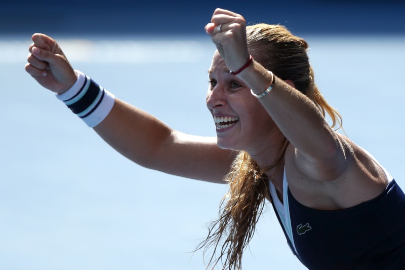 Dominika Cibulková ve čtvrtečním semifinále zdolala Polku Agnieszku Radwaňskou.