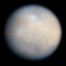 Snímek Cerery z Hubbleova vesmírného dalekohledu.