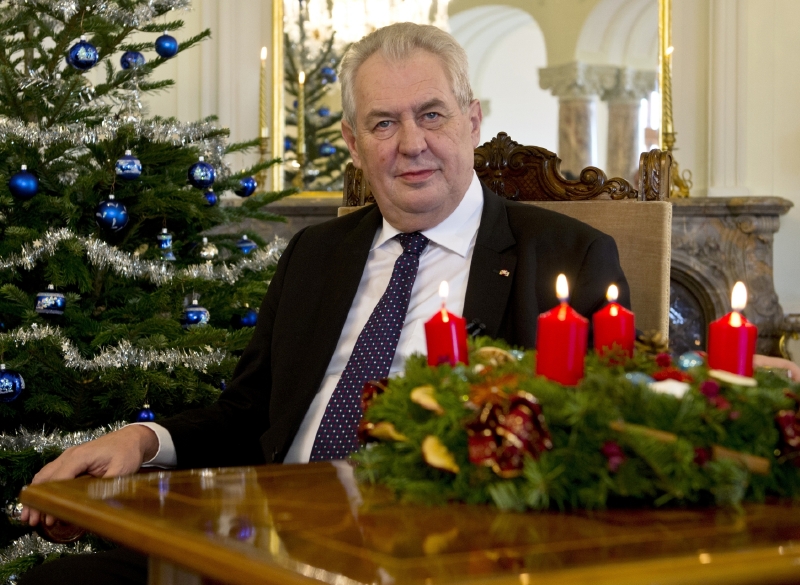 Vánoční projev prezidenta Miloše Zemana.