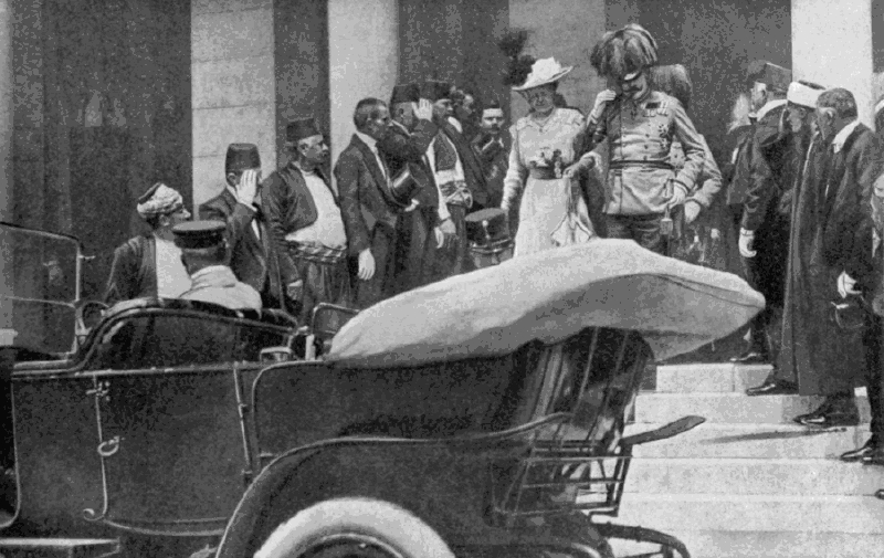 Arcivévoda František s manželkou v Bosně.