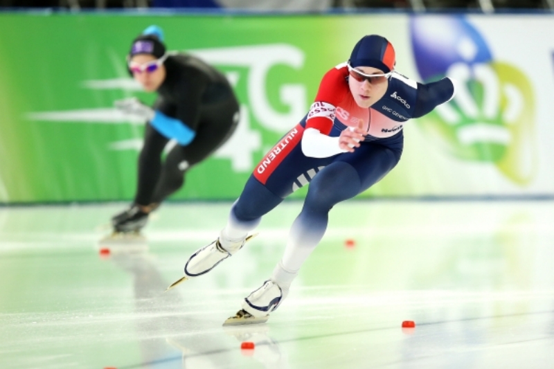 Česká rychlobruslařka Karolína Erbanová.