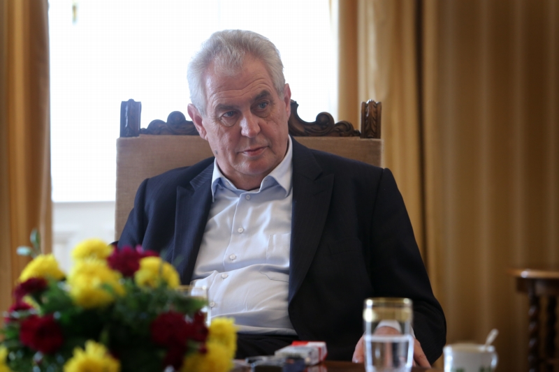 Prezident Miloš Zeman. Prezident Miloš Zeman.