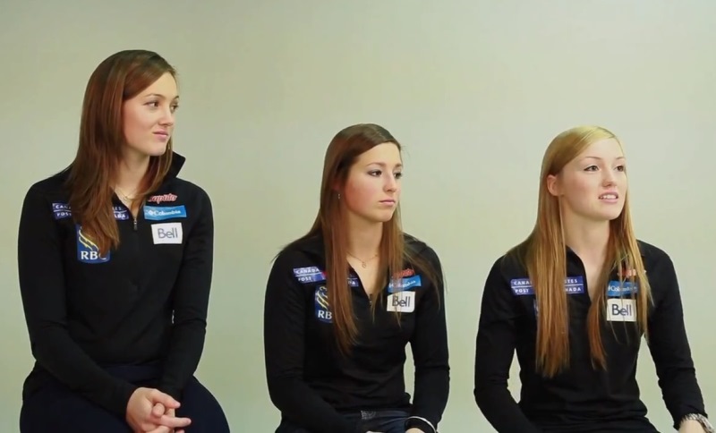 Sestry, které chtějí medaile. Zleva Maxime, Chloé a Justine Defour-Lapointová.