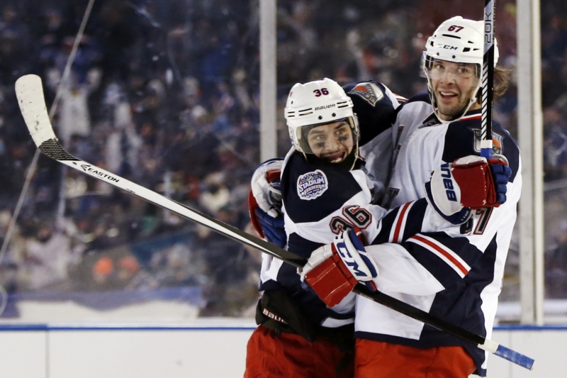 Radost hokejistů New Yorku Rangers.