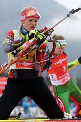 Biatlonistka Gabriela Soukalová.