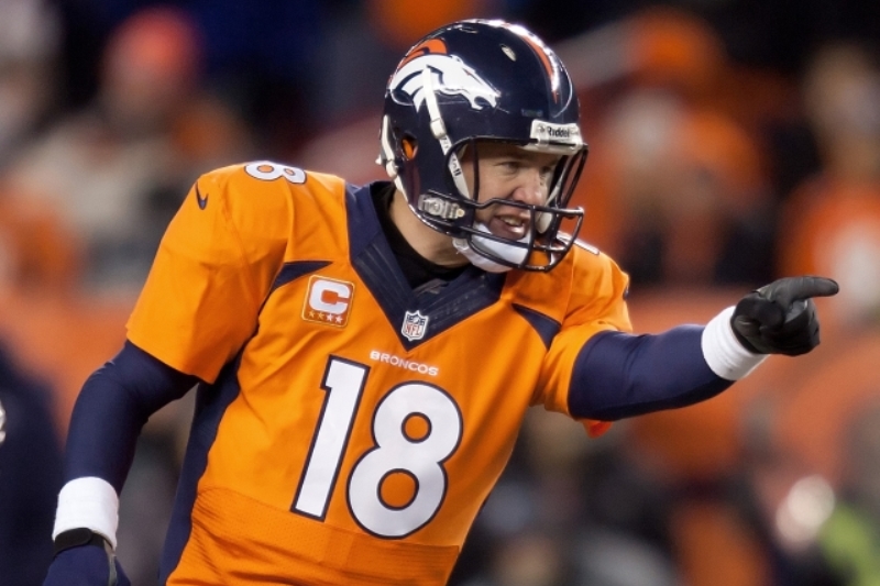 Opora Denveru Peyton Manning.