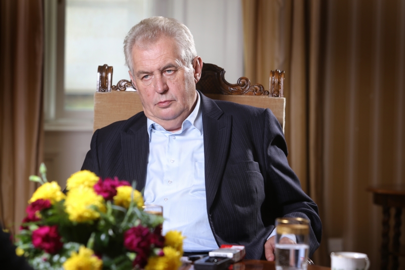 Prezident Miloš Zeman.