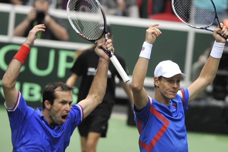Berdych se Štěpánkem získali čtyřhru.