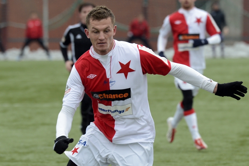 Fotbalista Slavie Tomáš Necid.