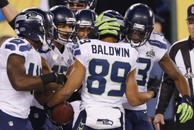 Seattle Seahawks slaví úspěch.