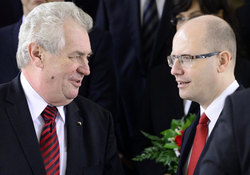 Miloš Zeman a Bohuslav Sobotka.