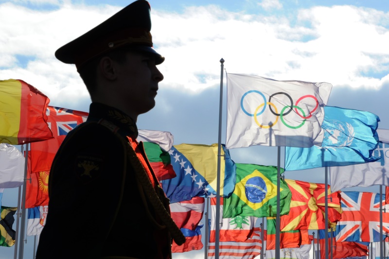 Stráže, kam se jen podíváš. Rusové jsou skálopevně přesvědčeni, že bezpečnost na olympijských hrách rozhodně nepodcenili.