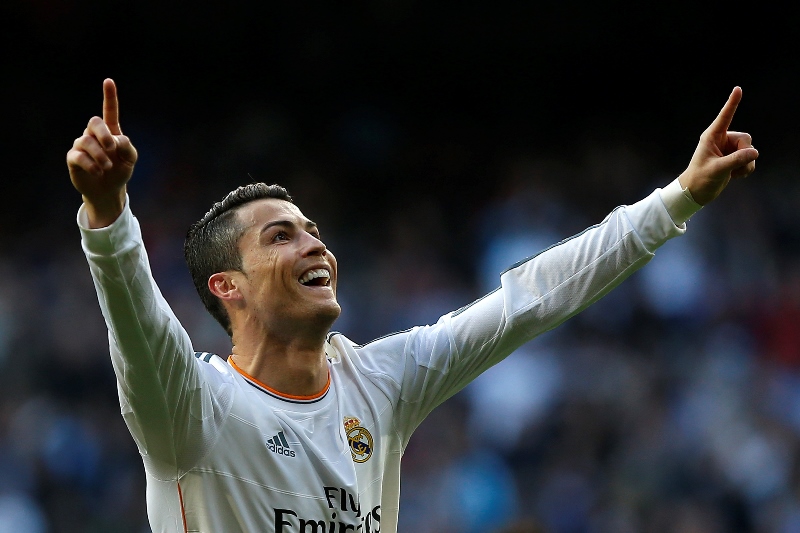 Hvězdný útočník Realu Madrid Cristiano Ronaldo. Hvězdný útočník Realu Madrid Cristiano Ronaldo.