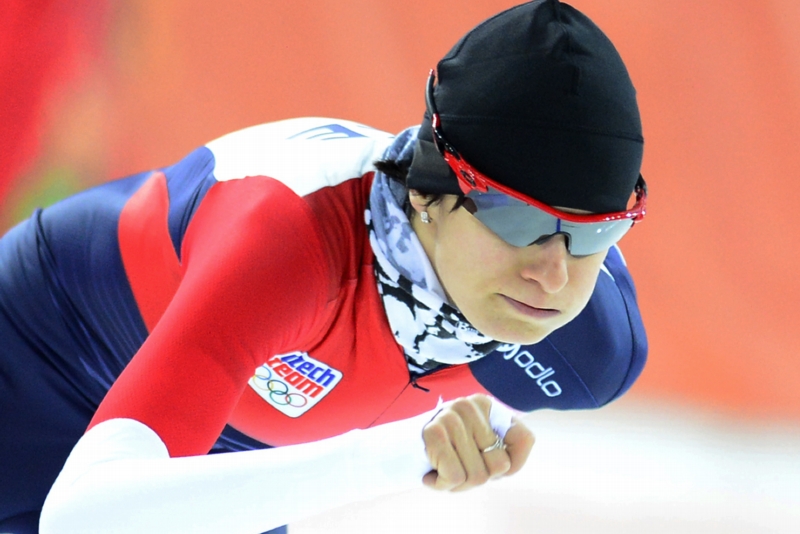 Martina Sáblíková při tréninku.