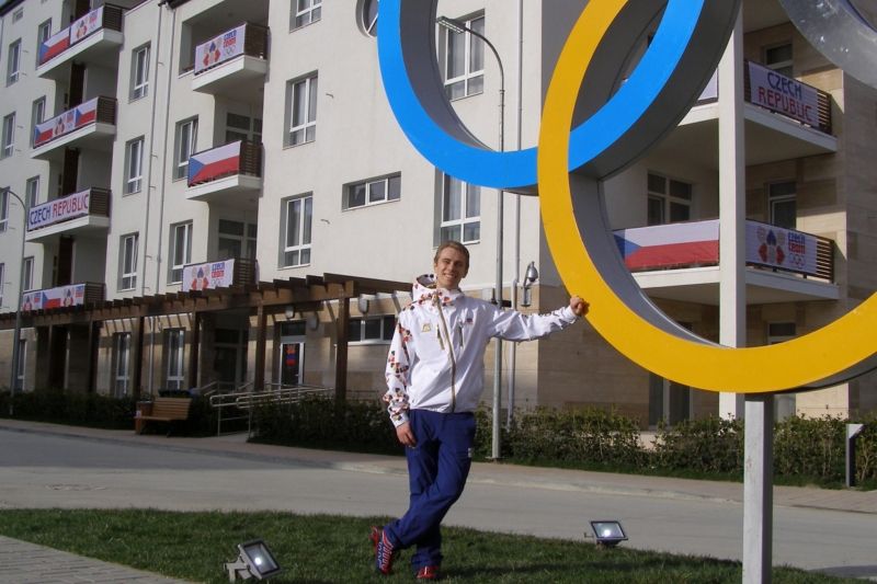 Krasobruslař Michal Březina v dějišti olympijských her.