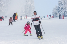 Skiareál Lipno.