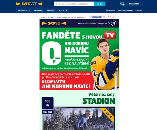 Datart 2014 - proti bezejmennému sportovci nelze nic namítat, olympionik by naopak vadil.
