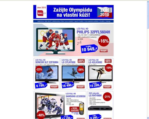 Mall 2010 - před čtyřmi lety si e-shop se zákony hlavu nelámal.