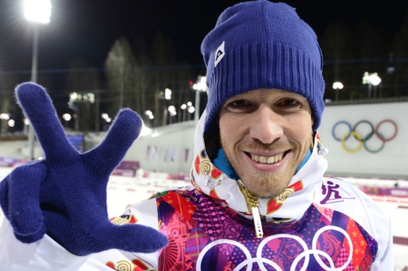 Bronzový biatlonista ze sprintu Jaroslav Soukup.