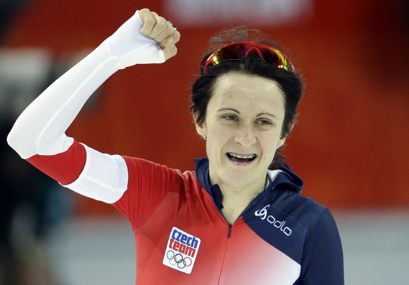 Rychlobruslařka Martina Sáblíková, stříbrná v závodě na 3000 metrů.