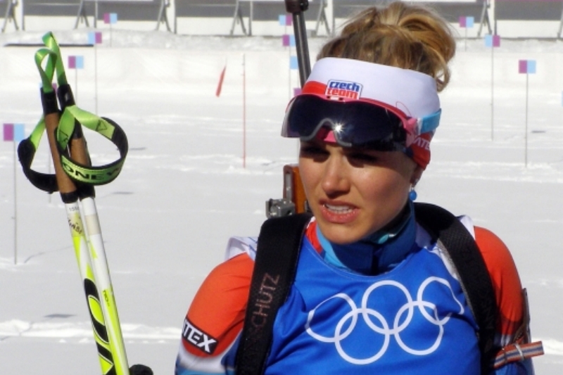 Biatlonistce Gabriele Soukalové se úvodní sprint nevydařil.