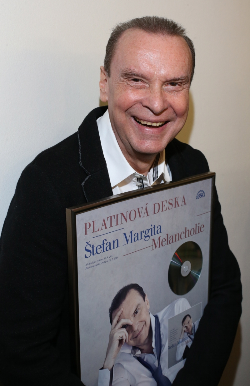 Štefan Margita dostal platinovou desku.