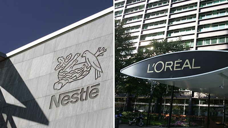 Nestlé a L´Oréal.